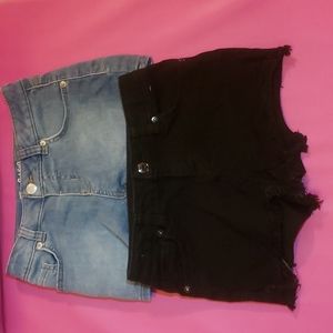 Girls denim jean shorts